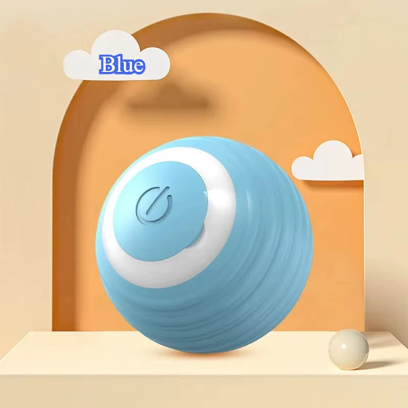 Interactive Rechargeable Cat and Dog Toy - Automatic Rolling Ball with Faux Tail for Enhanced Training and Playtime