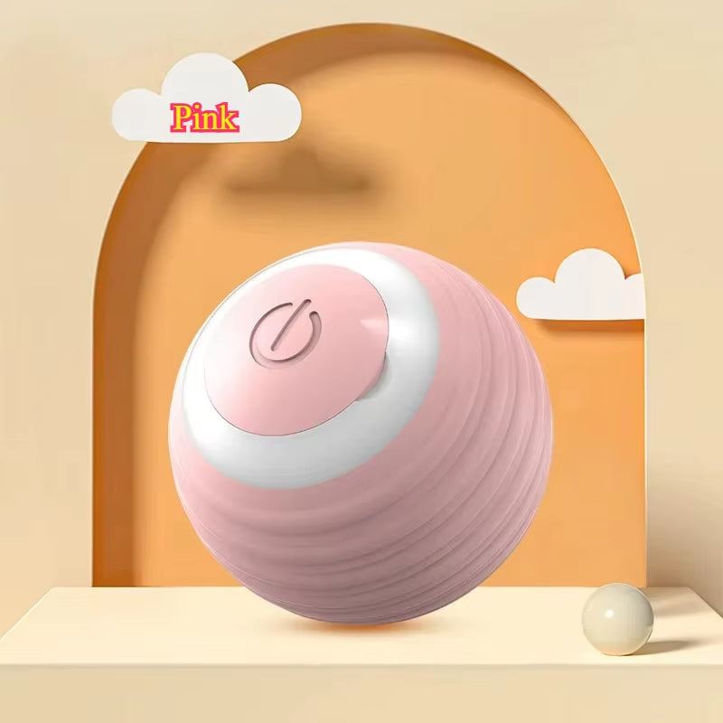 Interactive Rechargeable Cat and Dog Toy - Automatic Rolling Ball with Faux Tail for Enhanced Training and Playtime